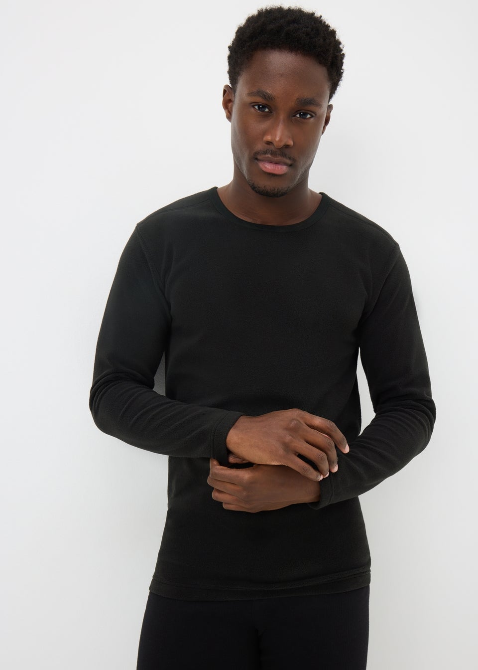 Black Maximum Thermal Long Sleeve Top