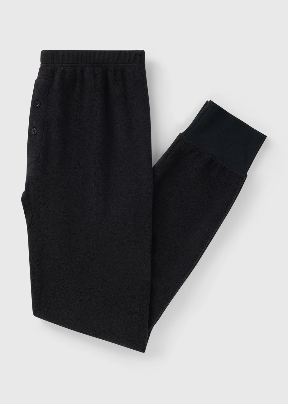 Black Microfleece Trousers