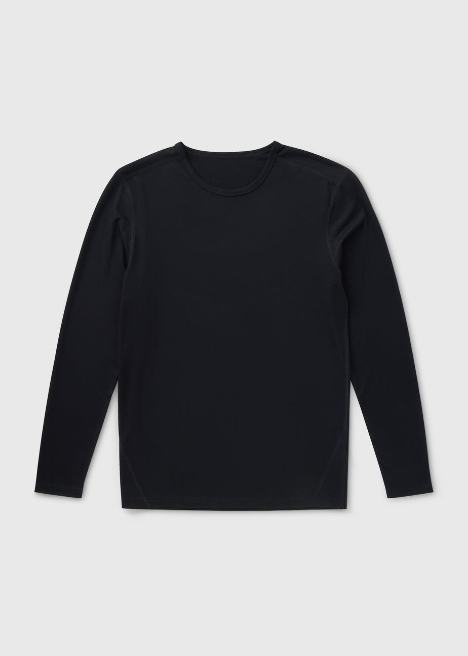 Black Thermal Long Sleeve Top