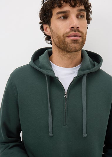 Green Half Zip Hoodie