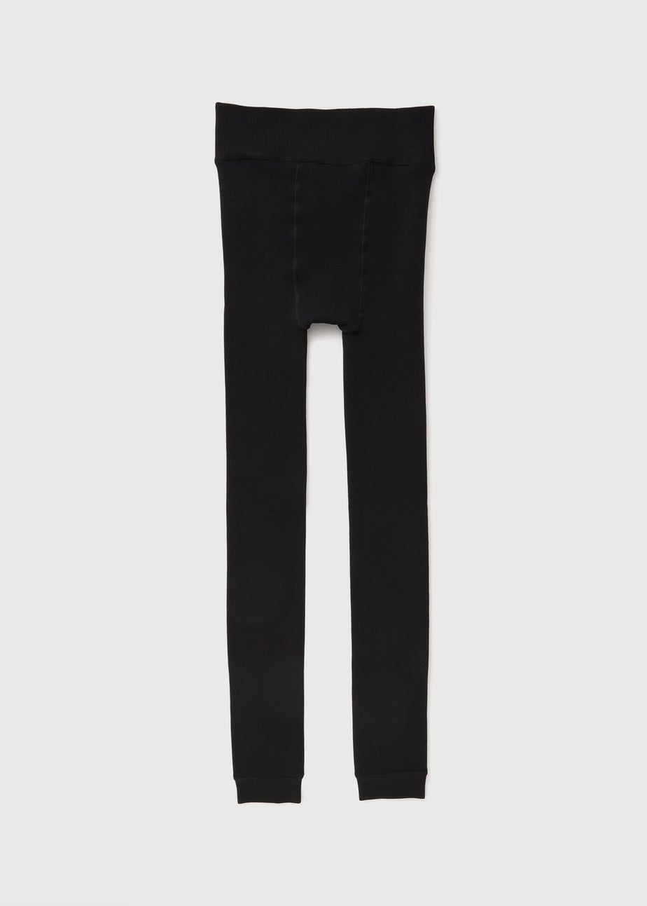 Black Fleece Lined Leggings