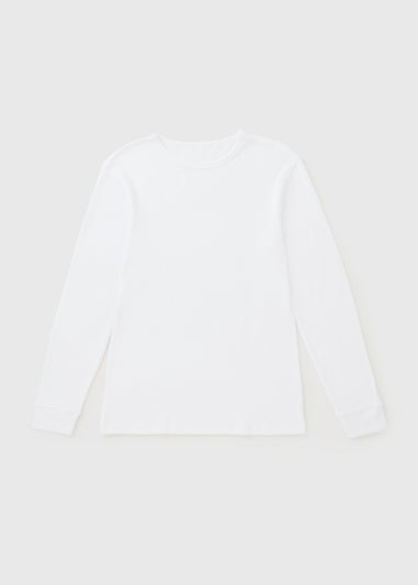 White Thermal Short Sleeve T-Shirt