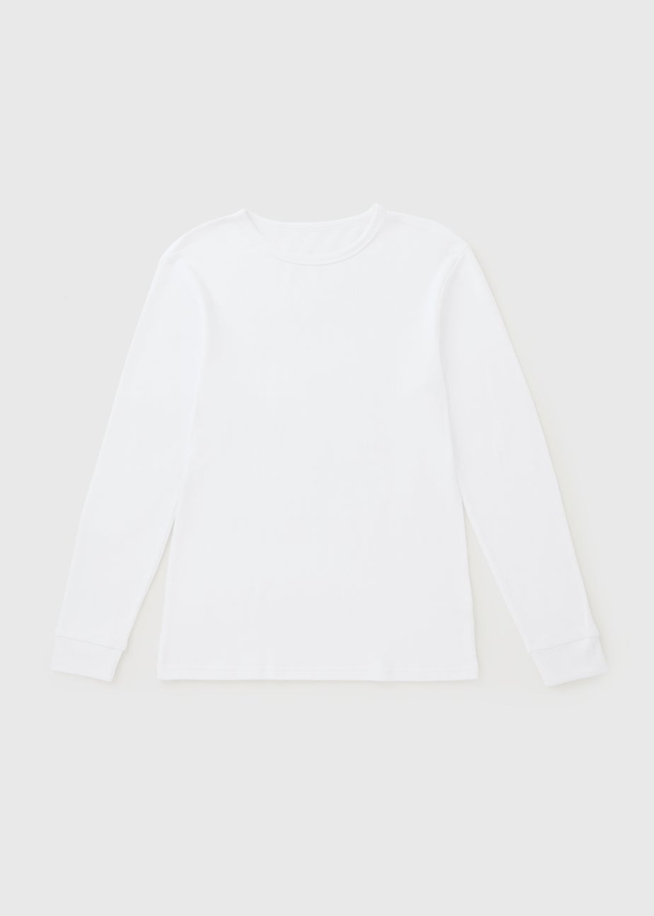 White Thermal Short Sleeve T-Shirt