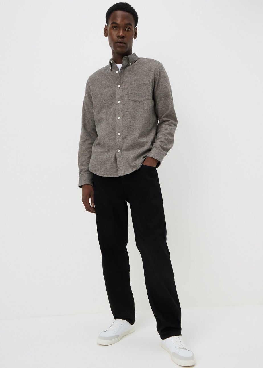 Brown Grindle Plain Shirt