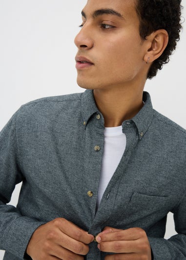 Blue Grindle Plain Shirt