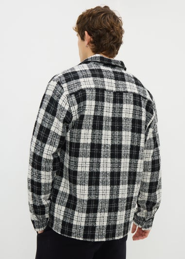 Black Smart Zip Through Shacket