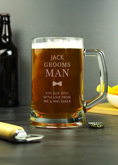 Personalised Memento Company Groomsman Pint Stern Tankard