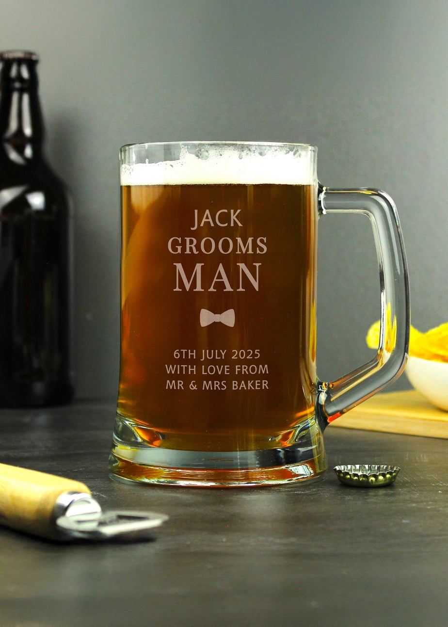 Personalised Memento Company Groomsman Pint Stern Tankard