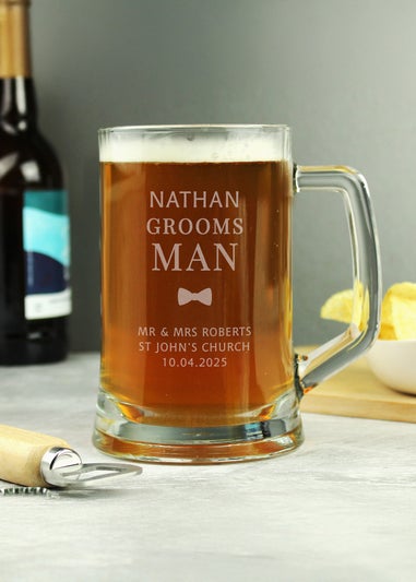 Personalised Memento Company Groomsman Pint Stern Tankard