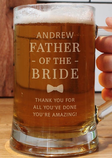 Personalised Memento Company Father of the Bride Stern Tankard