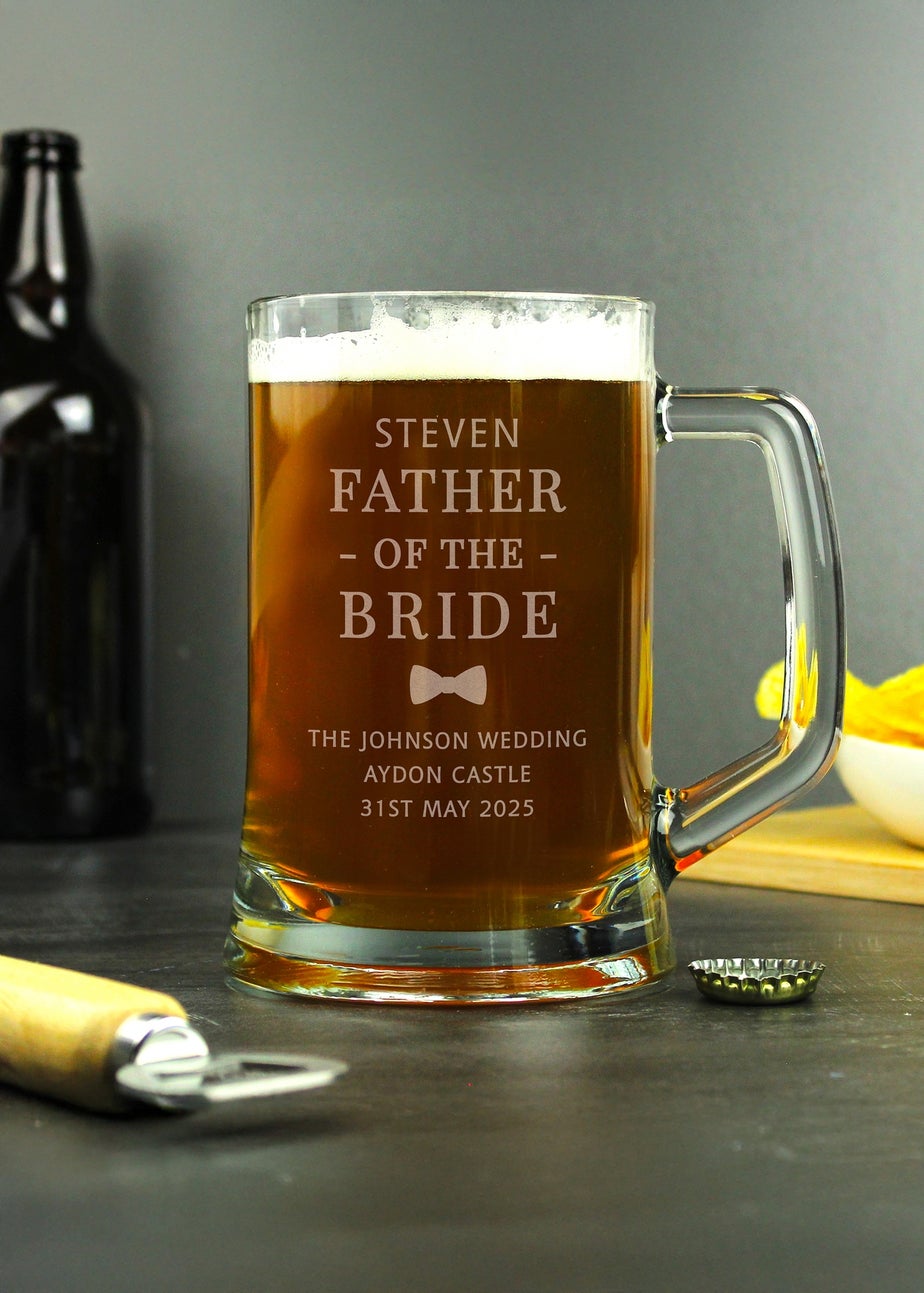Personalised Memento Company Father of the Bride Stern Tankard