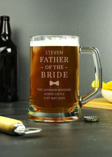 Personalised Memento Company Father of the Bride Stern Tankard