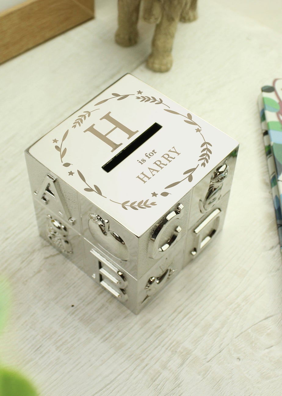 Personalised Memento Company Initial ABC Money Box