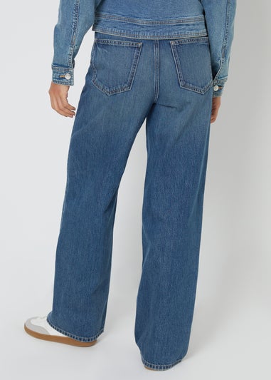 Threadbare Blue Baggy Wide Leg Jeans