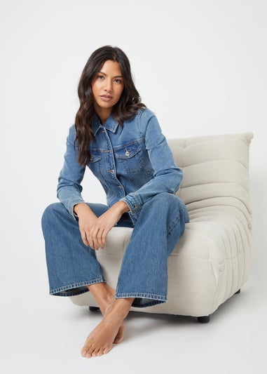 Threadbare Blue Baggy Wide Leg Jeans