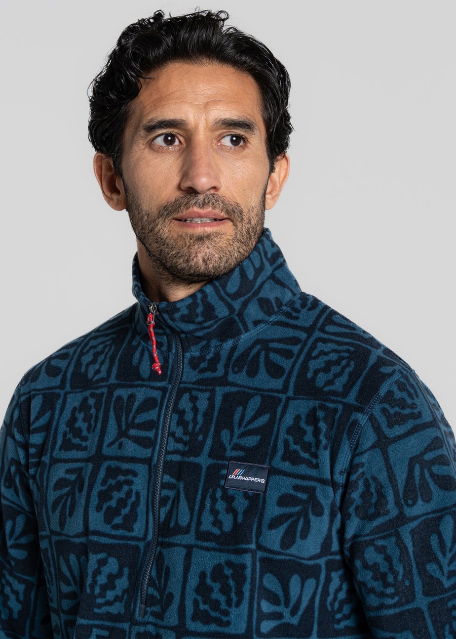 Craghoppers Blue Galdie Half Zip Fleece