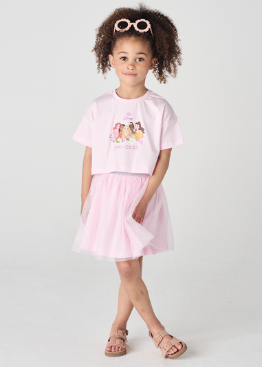 Brand Threads Disney Princess Pink Daywear Top and Tutu Set (1-5 Years)