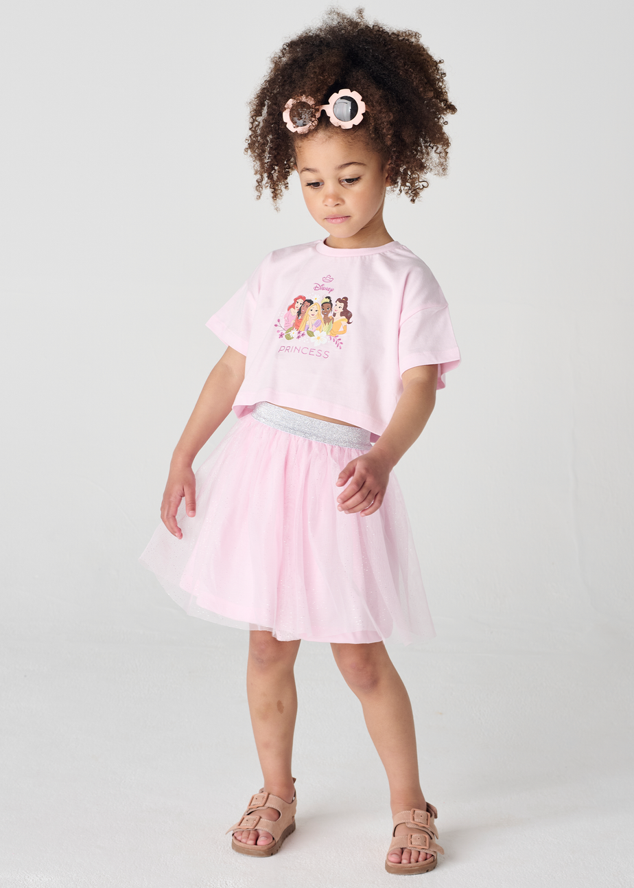 Brand Threads Disney Princess Pink Daywear Top and Tutu Set (1-5 Years)