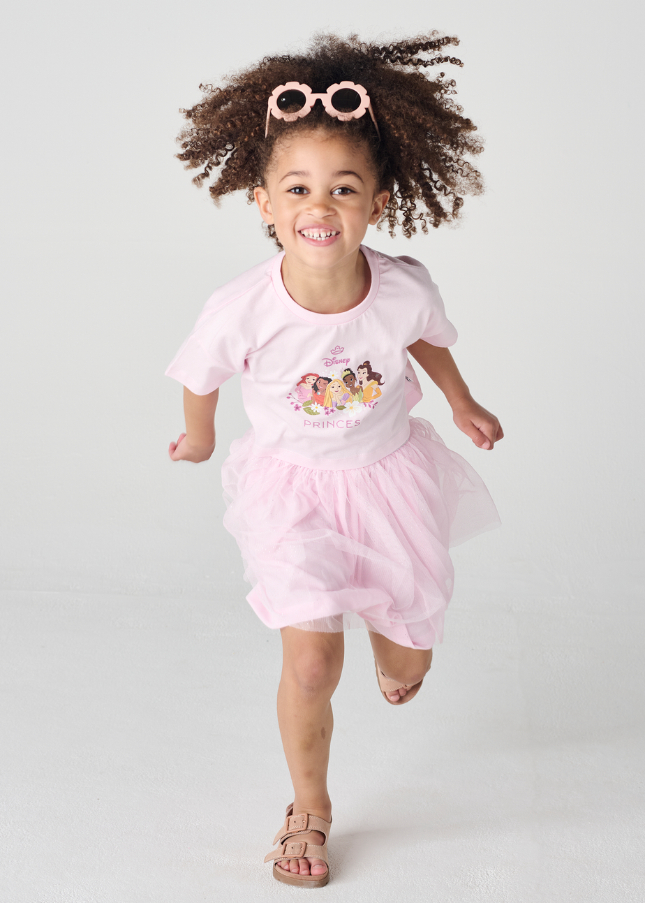 Brand Threads Disney Princess Pink Daywear Top and Tutu Set (1-5 Years)