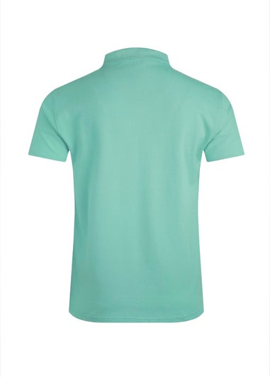 Weird Fish Aqua Miles Pique Polo