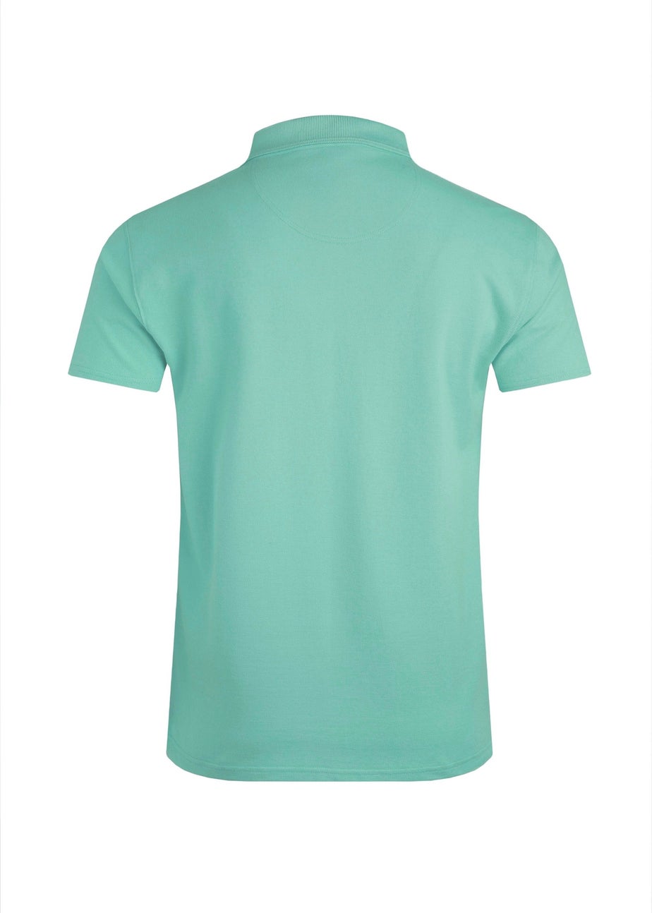 Weird Fish Aqua Miles Pique Polo