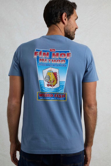 Weird Fish Blue Fin Hof Back Print Artist T-Shirt