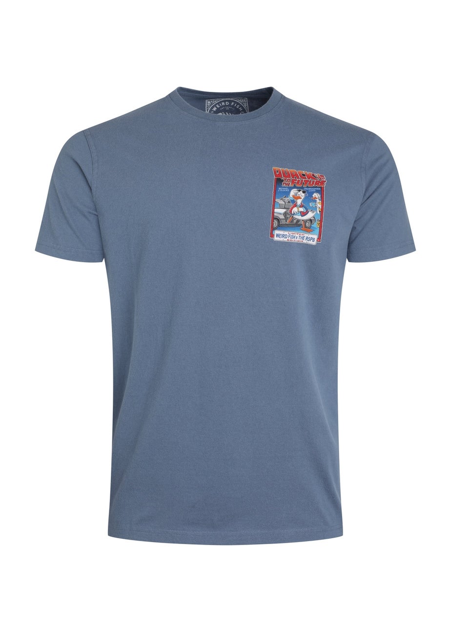 Weird Fish Blue Quack to the Future RSPB Collaboration Artist T-Shirt