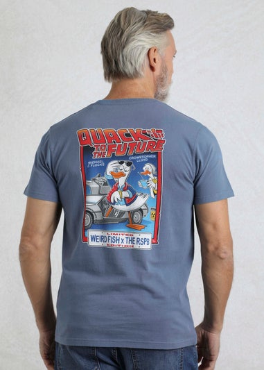 Weird Fish Blue Quack to the Future RSPB Collaboration Artist T-Shirt