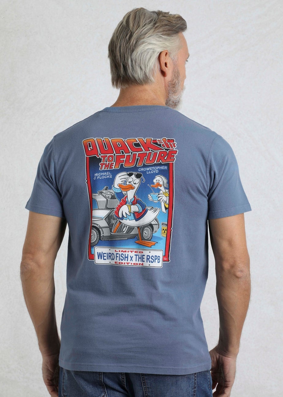 Weird Fish Blue Quack to the Future RSPB Collaboration Artist T-Shirt
