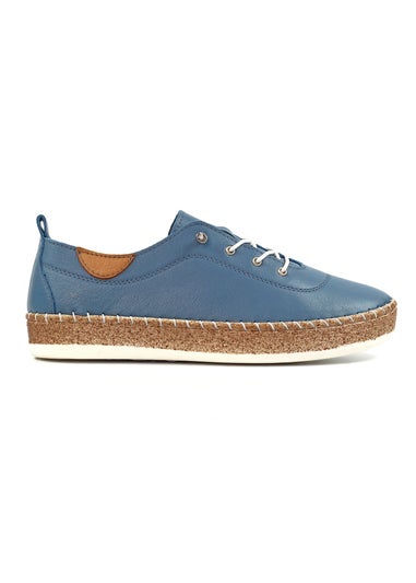 Lunar Denim Blue Evie Plimsoll
