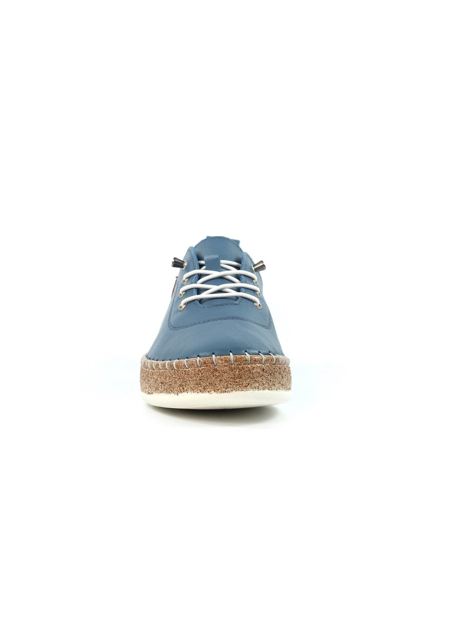 Lunar Denim Blue Evie Plimsoll