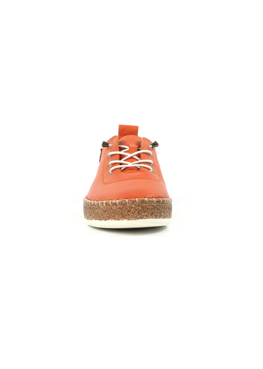 Lunar Orange Evie Plimsoll