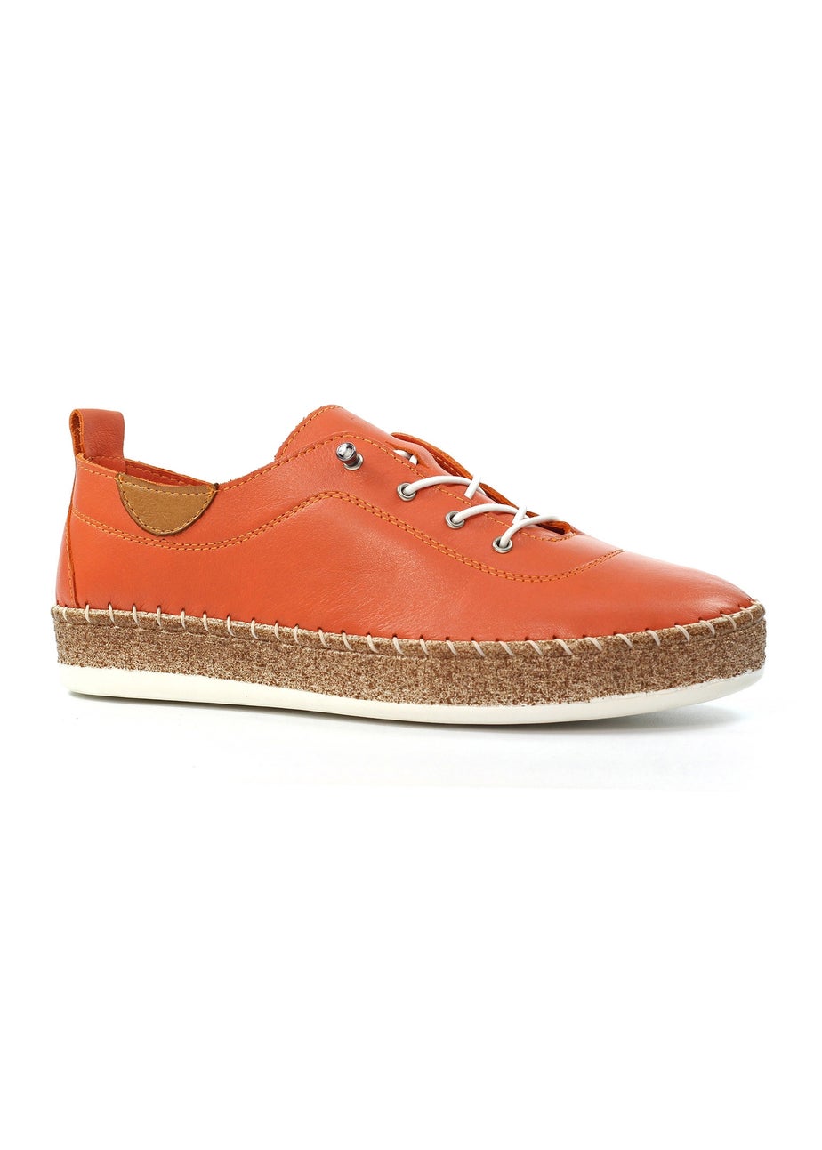Lunar Orange Evie Plimsoll