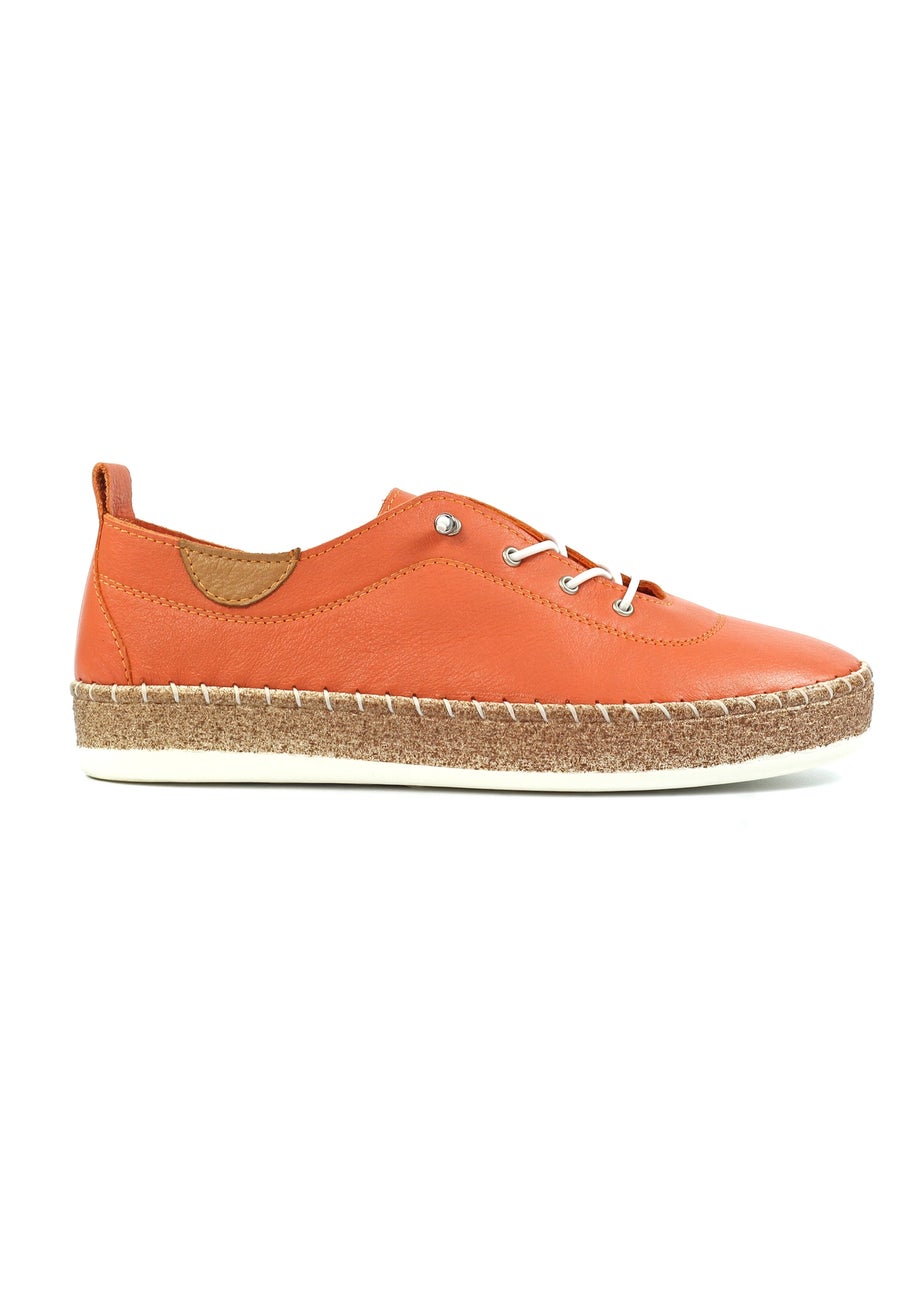 Lunar Orange Evie Plimsoll