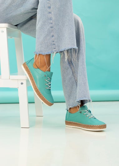 Lunar Turquoise Evie Plimsoll