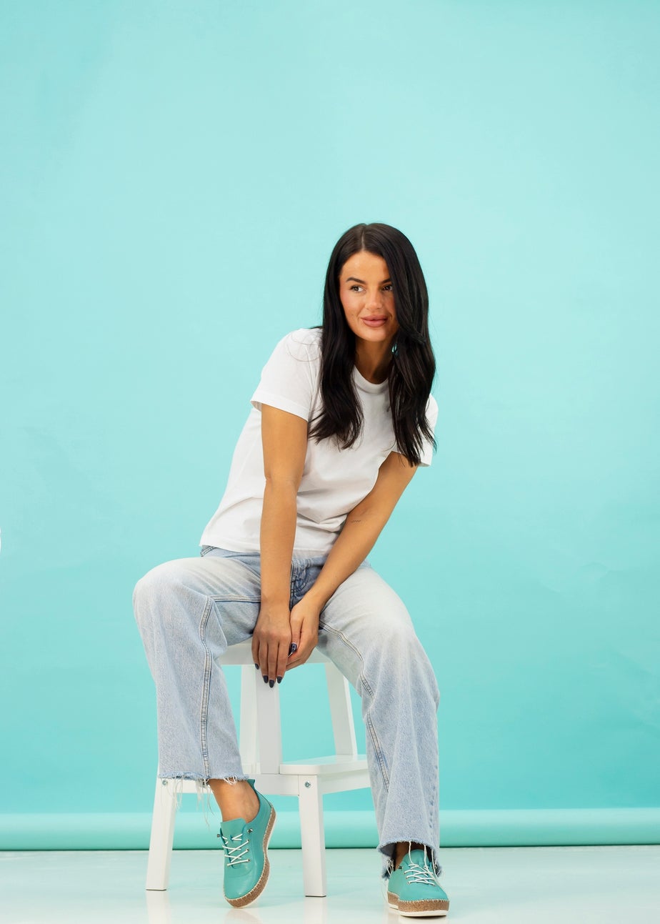 Lunar Turquoise Evie Plimsoll