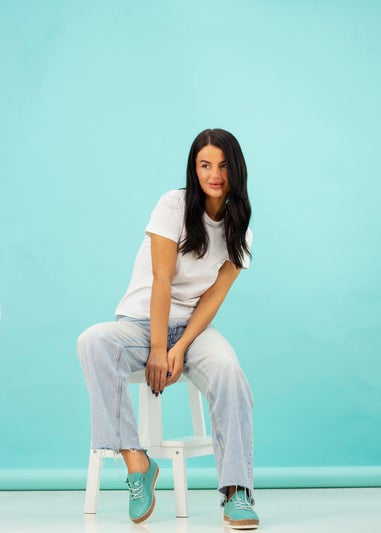 Lunar Turquoise Evie Plimsoll