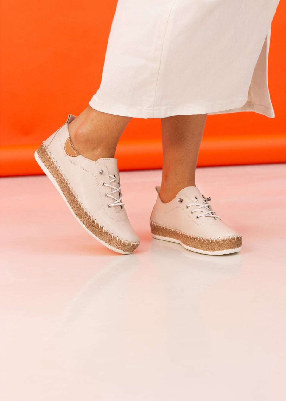 Lunar Cream Evie Plimsoll