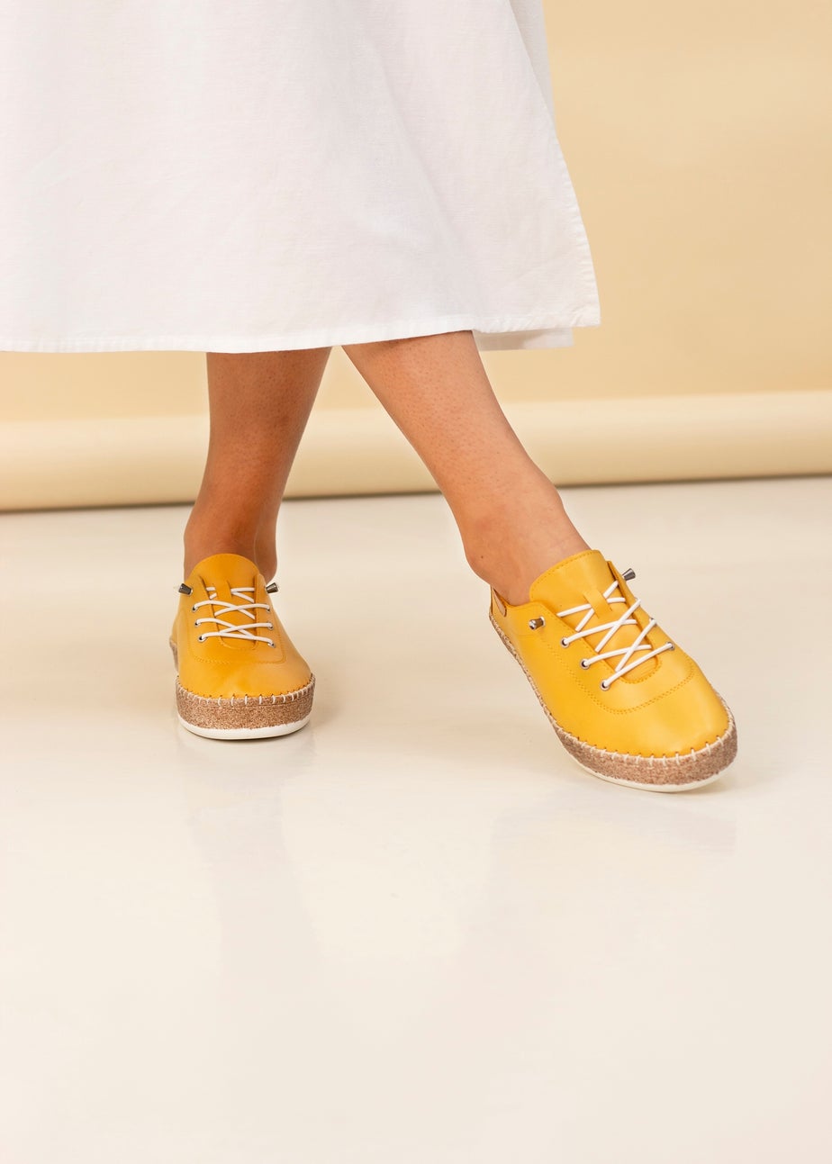 Lunar Mustard Evie Plimsoll