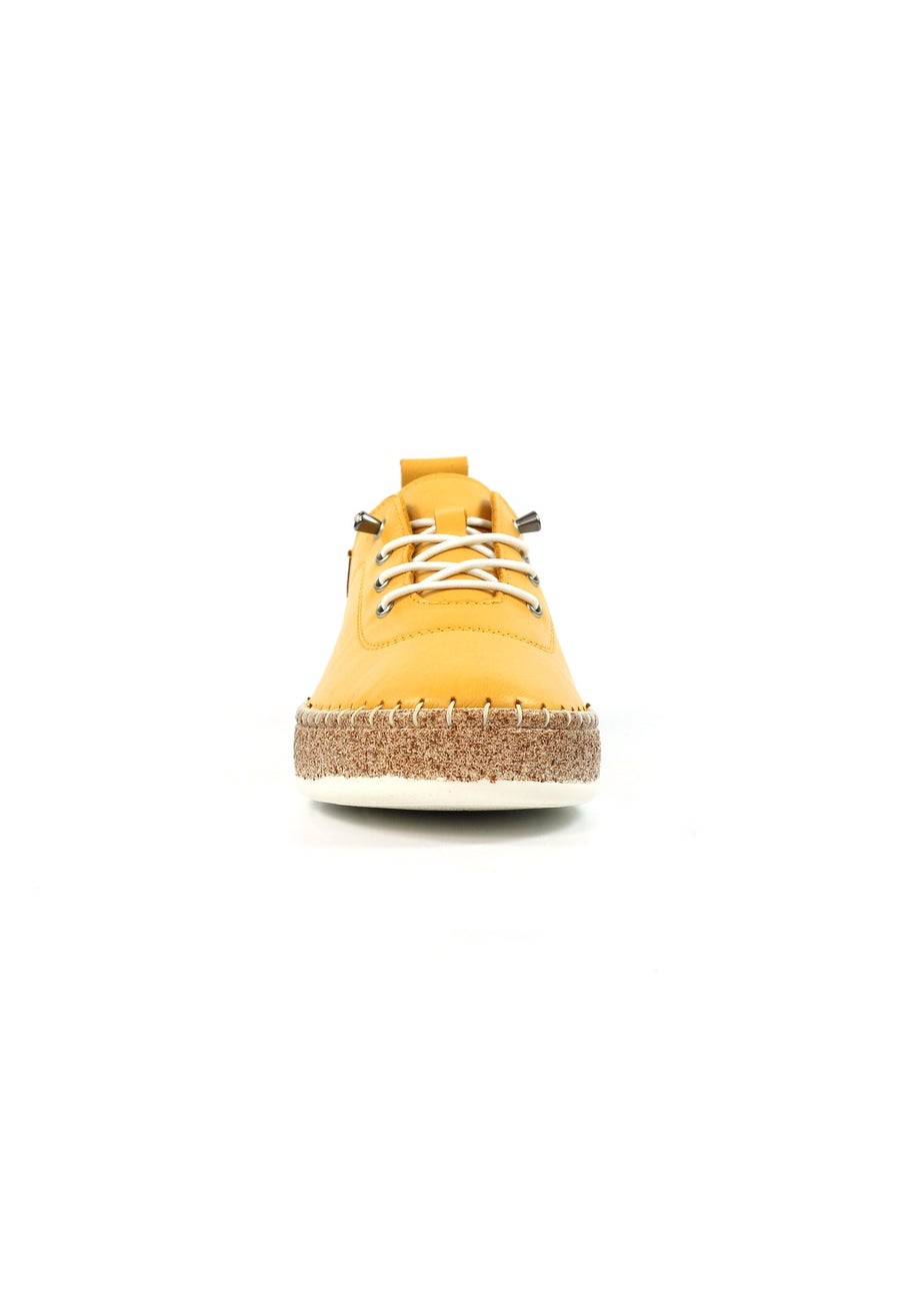 Lunar Mustard Evie Plimsoll