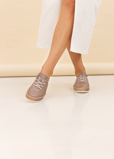 Lunar Taupe Evie Plimsoll