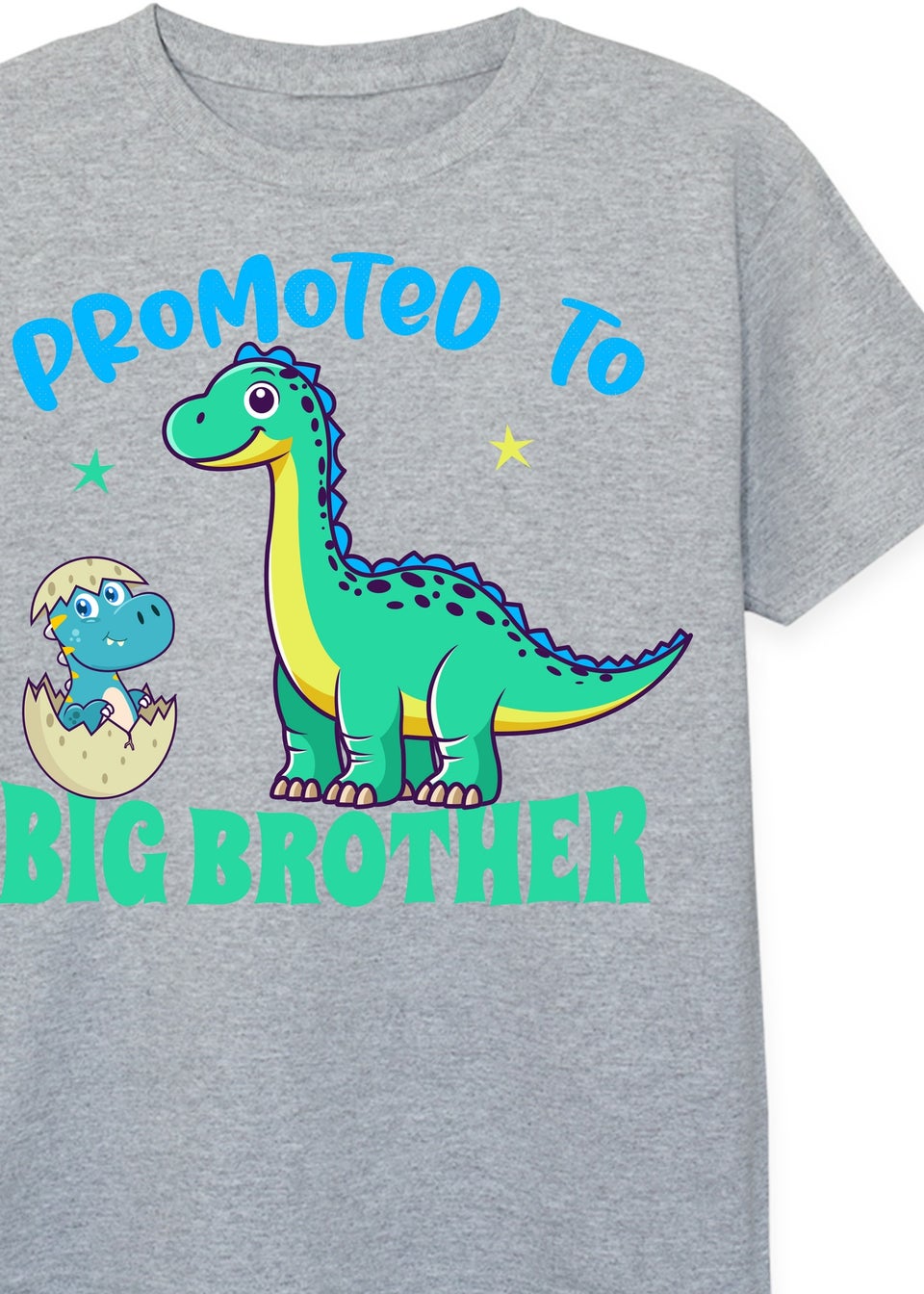 Brands In Promoted To Big Brother Boys Heather Grey Graphic T-Shirt
