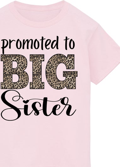Brands In Promoted To Big Sister Girls Pink Graphic T-Shirt