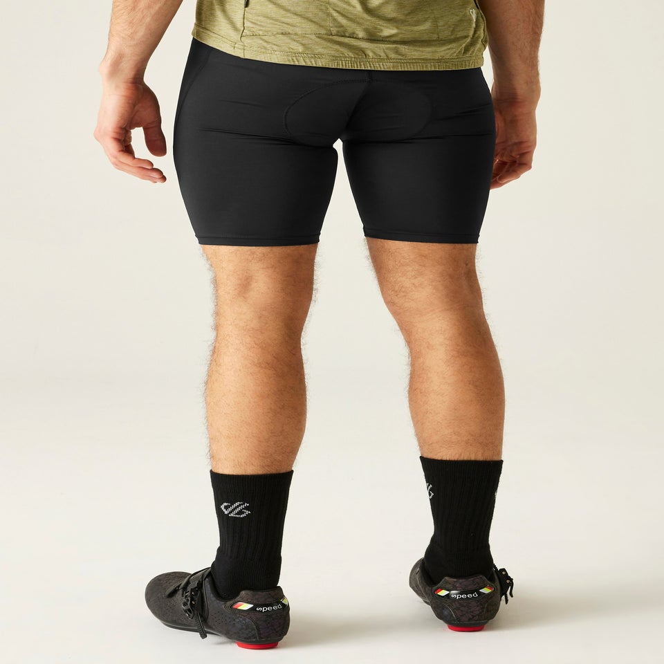 Dare2B Black Men's Bold Stretch Cycle Shorts