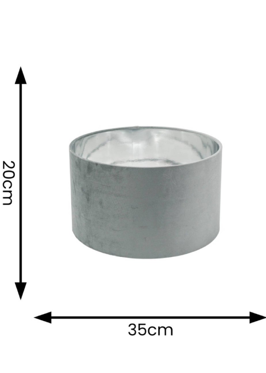 ValueLights Reni Velvet Grey Drum