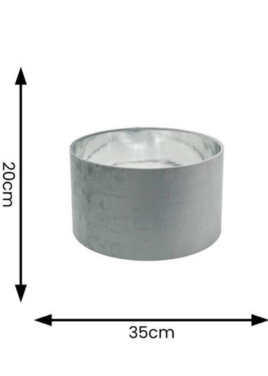 ValueLights Reni Velvet Grey Drum