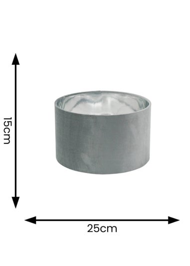 ValueLights Reni Velvet Grey Drum