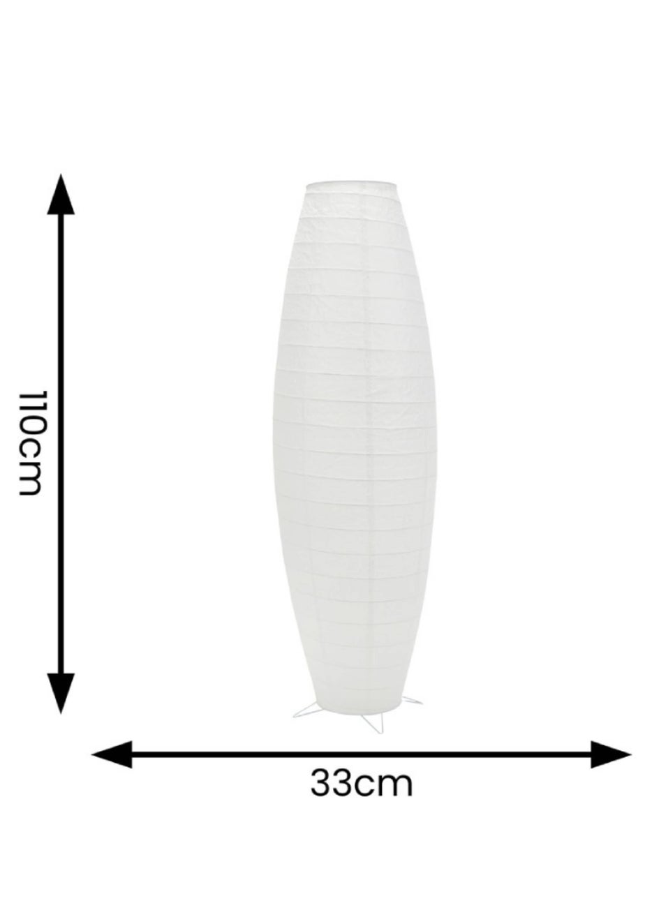 ValueLights Isla Matte White Floor Lamp