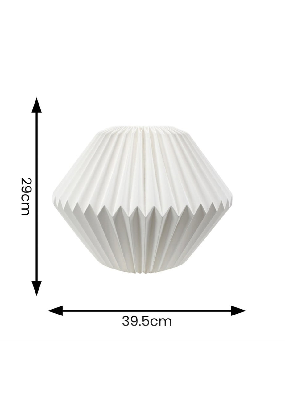 ValueLights Medium Astrid Matte White Paper Tapered Ceiling Pendant Shade