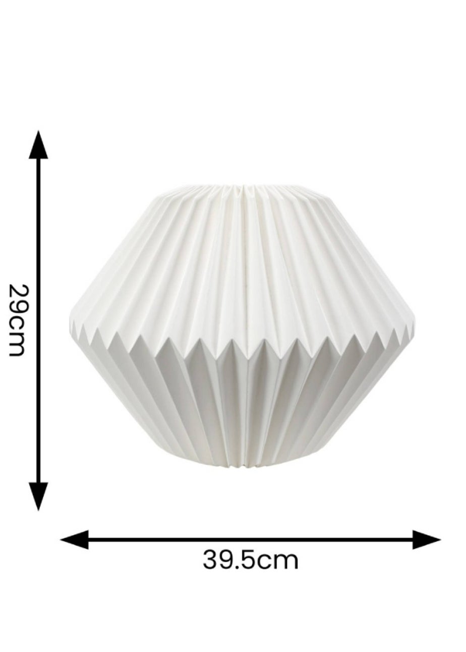 ValueLights Medium Astrid Matte White Paper Tapered Ceiling Pendant Shade